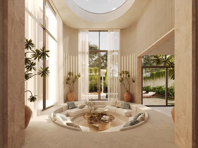 COSMOS double-height living room with a sunken lounge